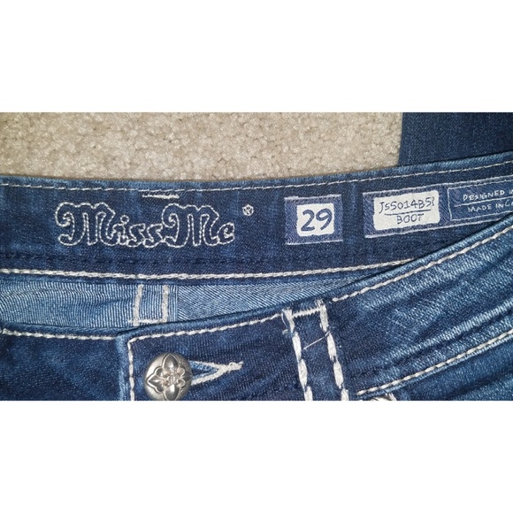Miss Me Bootcut Bling Glitter Jeans 29X30 - Picture 7 of 7